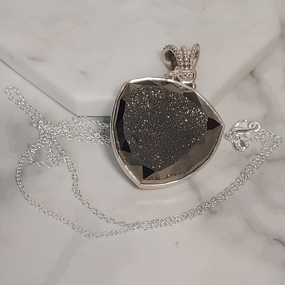 925 Drusy Colleen Lopez Necklace - Picture 7 of 8